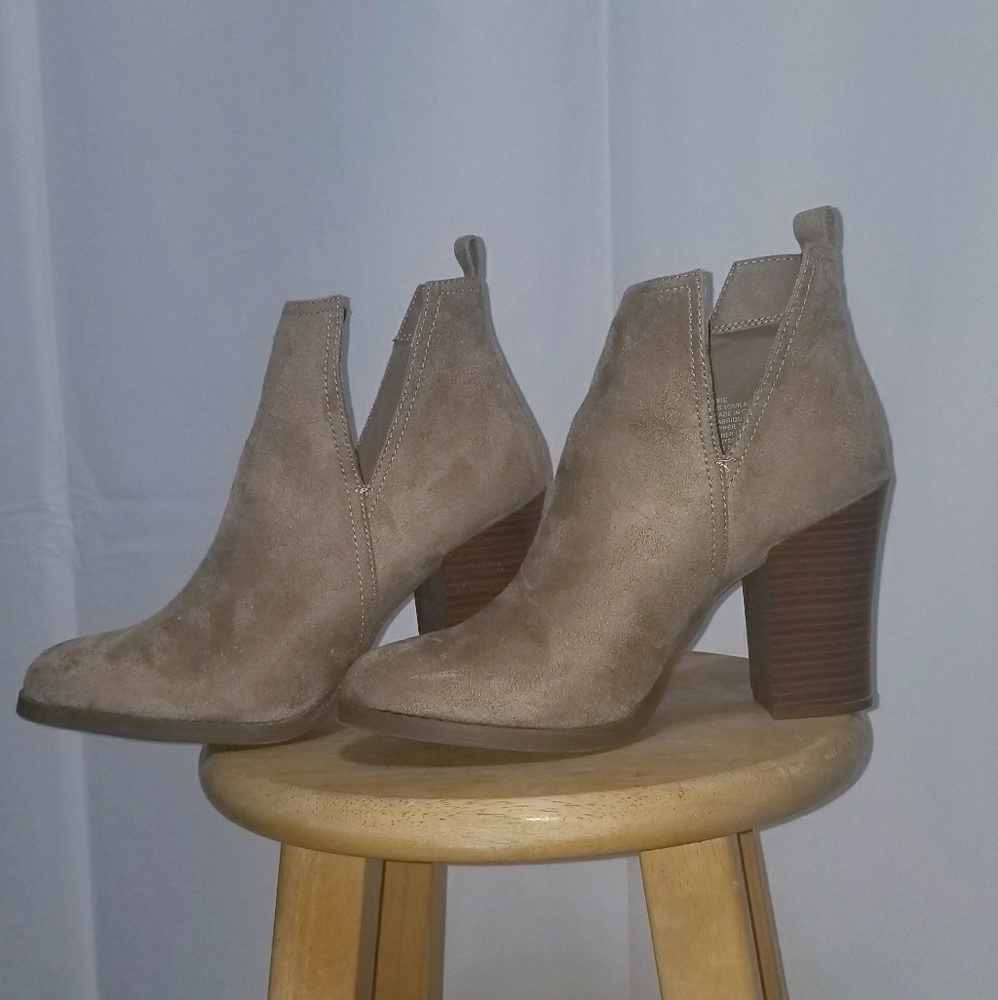 Tan ankle boots